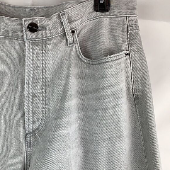 Goldsign gray button fly straight leg jeans size 30 NWT - Picture 3 of 16
